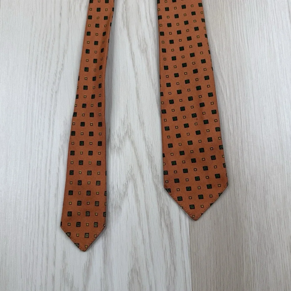Vintage JPress Silk Tie The Burlington Knot Neckwear Italian Dusty Print 51